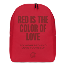 Red is the color of love Minimalist Backpack