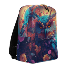Colorful Owl Art Minimalist Backpack