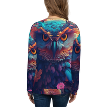 Colorful Owl Art All-Over Print Unisex Sweatshirt