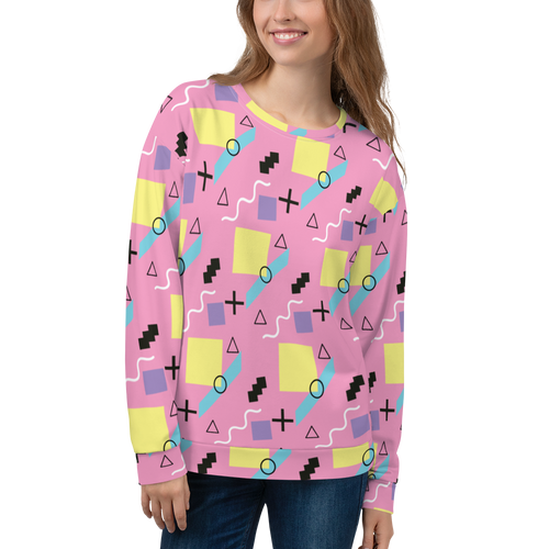 Memphis Colorful Pattern 04 All-Over Print Unisex Sweatshirt
