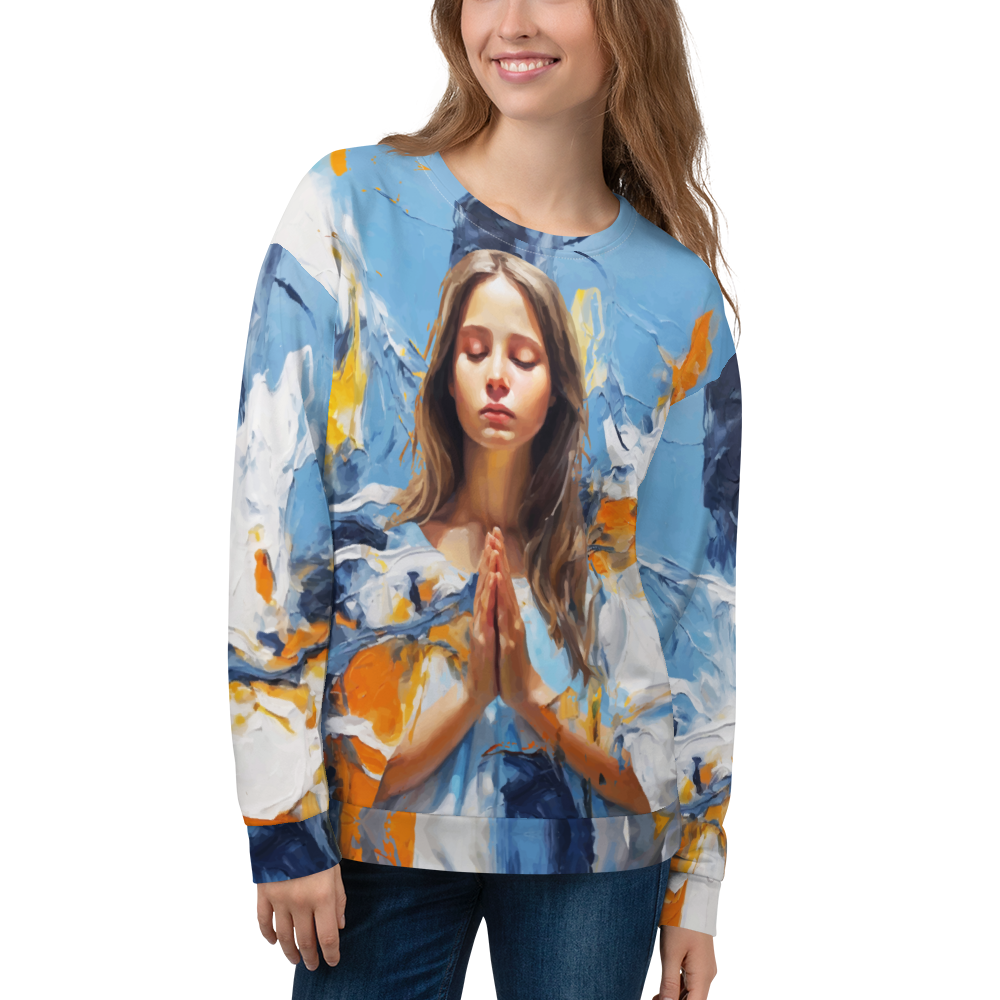 Pray & Forgive Oil Painting Unisex Sweatshirt