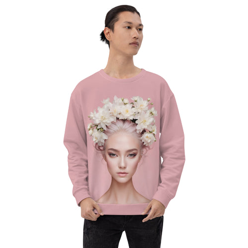 Pink Female Art Unisex Sweatshirt
