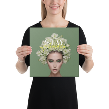 Stay Humble Female Flower Art Canvas Print