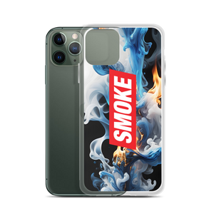 Blue Smoke Fire iPhone Case