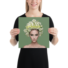 Stay Humble Female Flower Art Poster Print