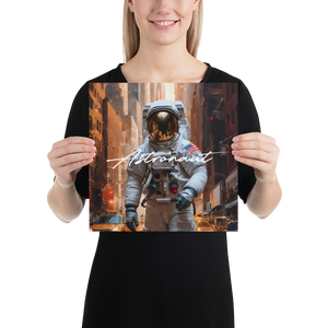 Astronaut Urban Poster Print