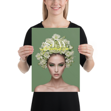 Stay Humble Female Flower Art Poster Print