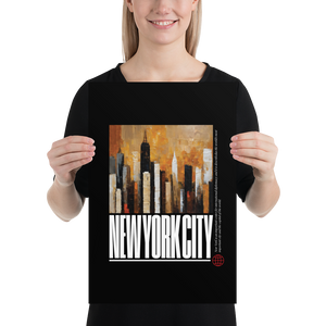 NYC Landscape Painting Poster Print Art