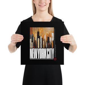 NYC Landscape Painting Poster Print Art