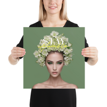 Stay Humble Female Flower Art Poster Print