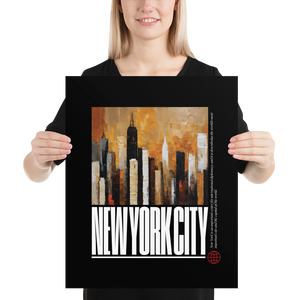 NYC Landscape Painting Poster Print Art