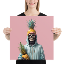 Skull Pineapple Poster Print