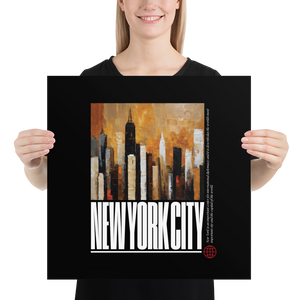 NYC Landscape Painting Poster Print Art