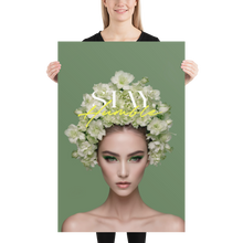 Stay Humble Female Flower Art Poster Print