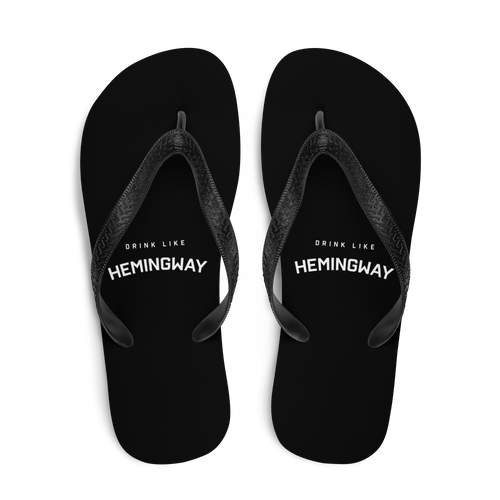 Drink Like Hemingway Flip Flops