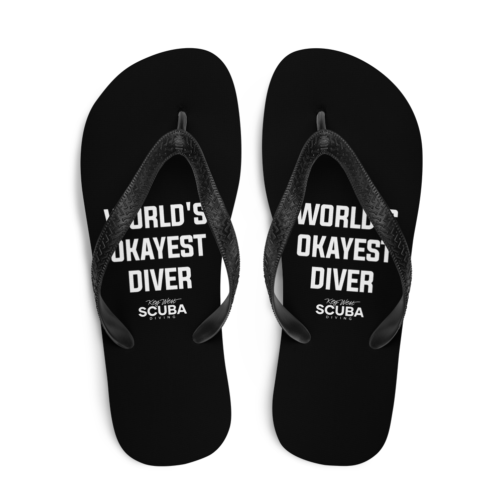World's Okayest Diver Flip Flops