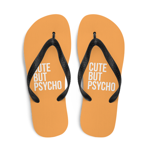 Cute But Psycho Texas Rose Flip Flops