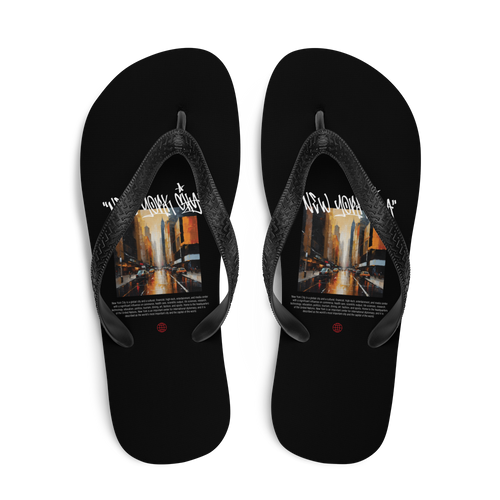 New York City Painting Flip Flops