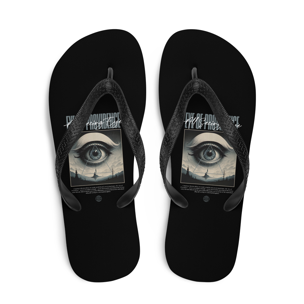 All Seeing Eye Flip Flops