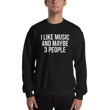 I Like Music and Maybe 3 People Unisex Sweatshirt