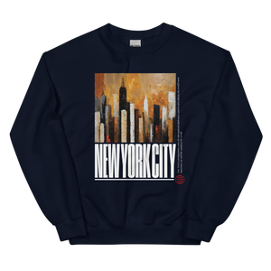 NYC Landscape Painting Unisex Sweatshirt Front Print