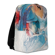 Colorful Marble Liquid ink Art Full Print Minimalist Backpack by Design Express