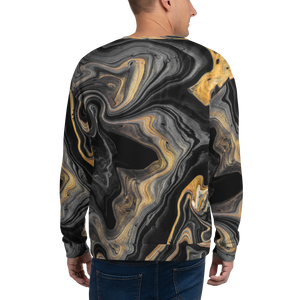 Black Marble Unisex Sweatshirt by Design Express