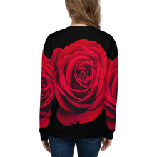 Charming Red Rose Unisex Sweatshirt by Design Express