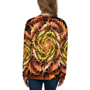 Abstract Flower 01 Unisex Sweatshirt by Design Express