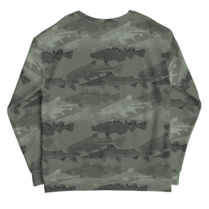 Army Green Catfish Unisex Sweatshirt by Design Express