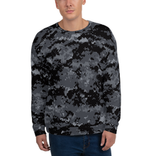 XS Dark Grey Digital Camouflage Unisex Sweatshirt by Design Express