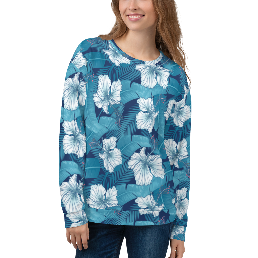 XS Hibiscus Leaf Unisex Sweatshirt by Design Express