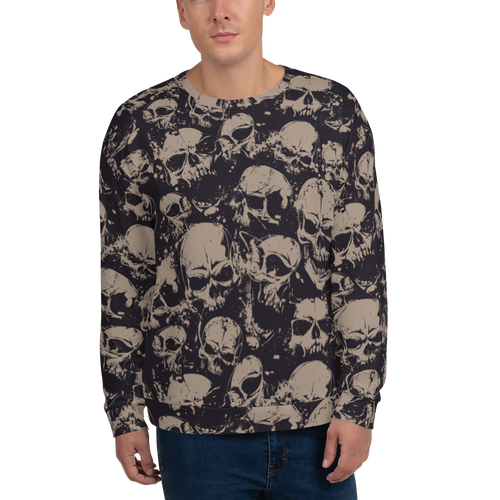 XS Skull Pattern Unisex Sweatshirt by Design Express