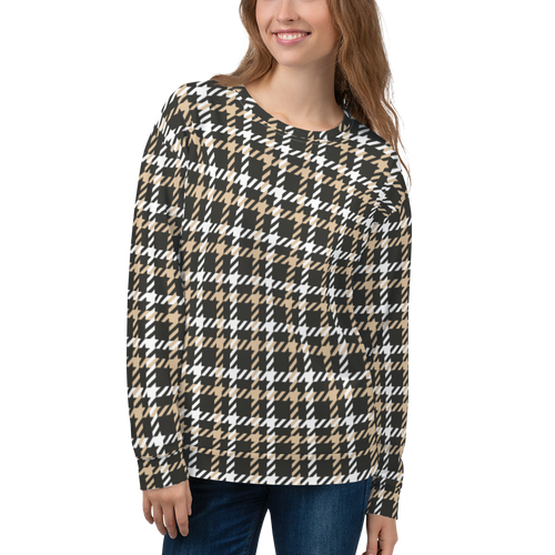 XS Houndstooth Pattern Unisex Sweatshirt by Design Express