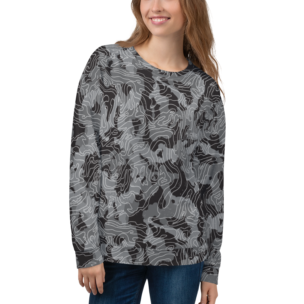 XS Grey Camoline Unisex Sweatshirt by Design Express