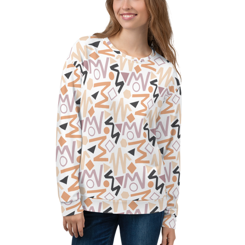 XS Soft Geometrical Pattern Unisex Sweatshirt by Design Express