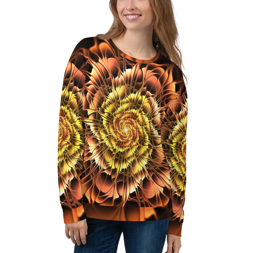 XS Abstract Flower 01 Unisex Sweatshirt by Design Express