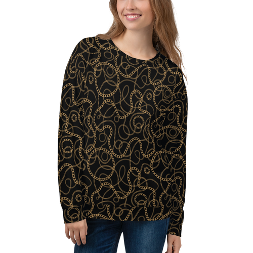 XS Golden Chain Unisex Sweatshirt by Design Express