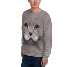 Cat "All Over Animal" Unisex Sweatshirt by Design Express