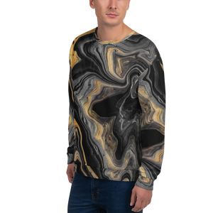 Black Marble Unisex Sweatshirt by Design Express
