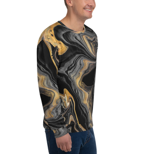 Black Marble Unisex Sweatshirt by Design Express