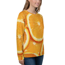 Sliced Orange Unisex Sweatshirt by Design Express