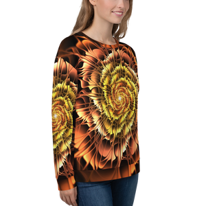 Abstract Flower 01 Unisex Sweatshirt by Design Express