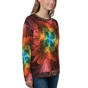 Abstract Flower 03 Unisex Sweatshirt by Design Express