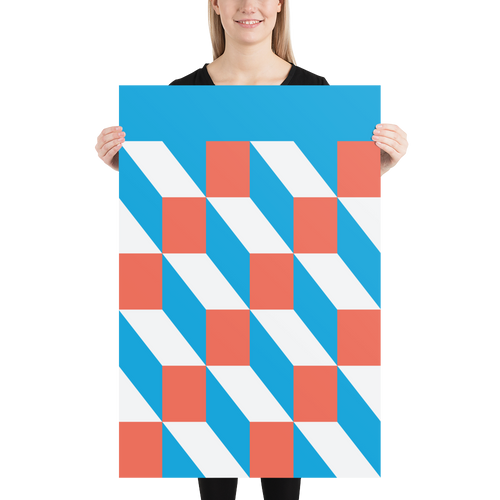 Default Title Herman Pop Art Rectangles Poster by Design Express