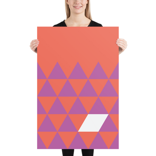 Default Title Herman Pop Art Triangles Poster by Design Express