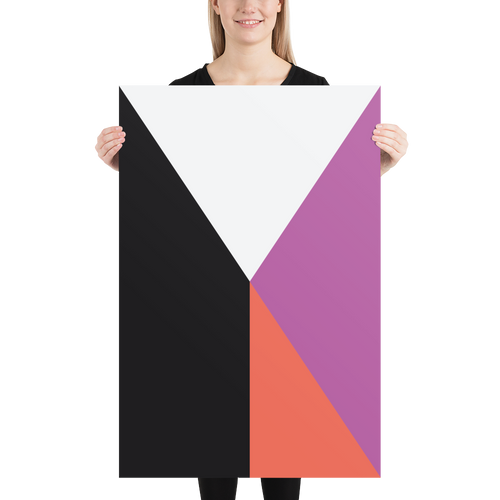 Default Title Herman Pop Art Four Color Block Poster by Design Express