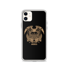 iPhone 11 United States Of America Eagle Illustration Reverse Gold iPhone Case iPhone Cases by Design Express
