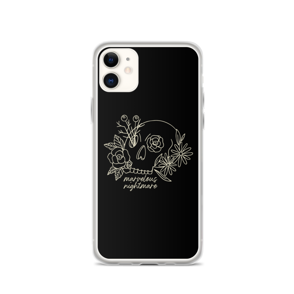 iPhone 11 Marvelous Nightmare Flower Skull iPhone Case by Design Express