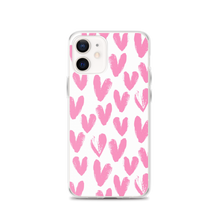 iPhone 12 Pink Heart Pattern iPhone Case by Design Express